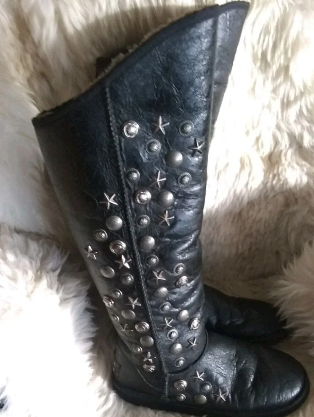 Luxe Collective Angel Boots Knee High Leather Size 9.5